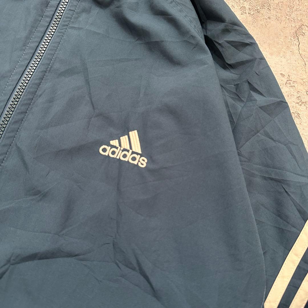 90s【adidas】アディダス（XO）ウィンドブレーカー＊裏メッシュ＊胸ロゴ