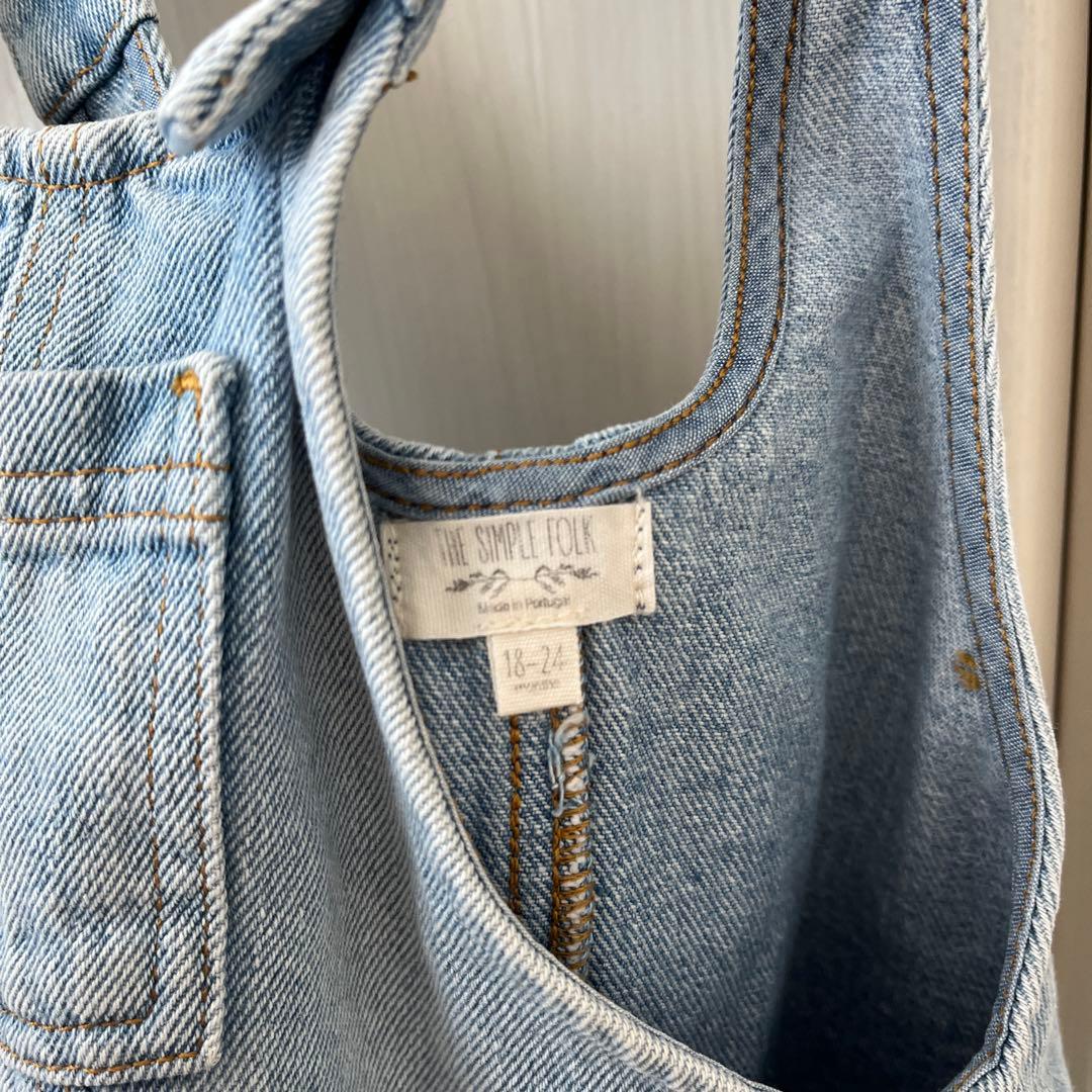 the simple folk ダンガリー オーバーオール