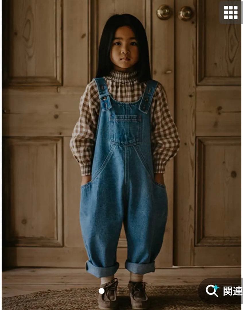 the simple folk ダンガリー オーバーオール