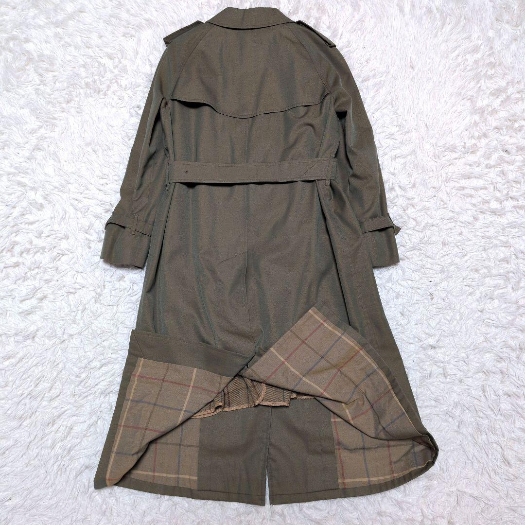 【美品】バーバリー☆玉蟲色　ライナー　ベルト　シングル　トレンチコート