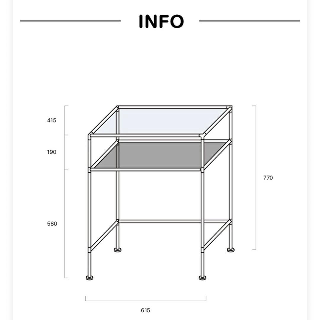 O'gre オグレ モジュールステンレスドレッサー サイドテーブル