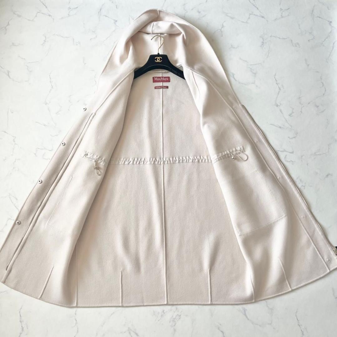 マックスマーラ クチートアマーノ ダブルフェイスコート アイボリー 42 XL