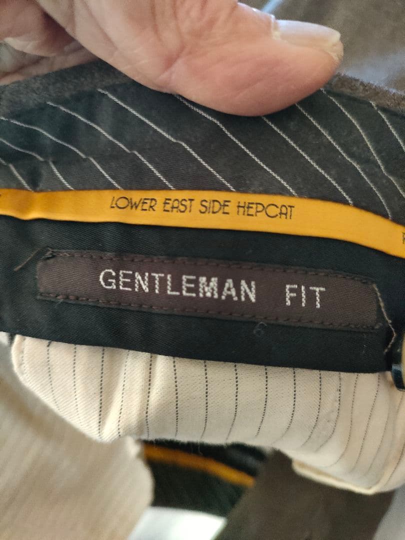 PT01ブラウン ワンタックフロント スラックス 44