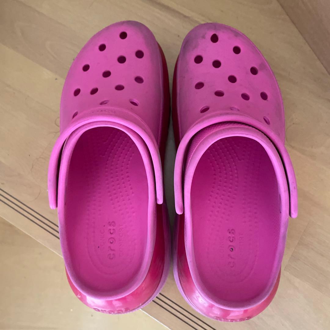 【即日発送】crocs mega crush clog pink27cm
