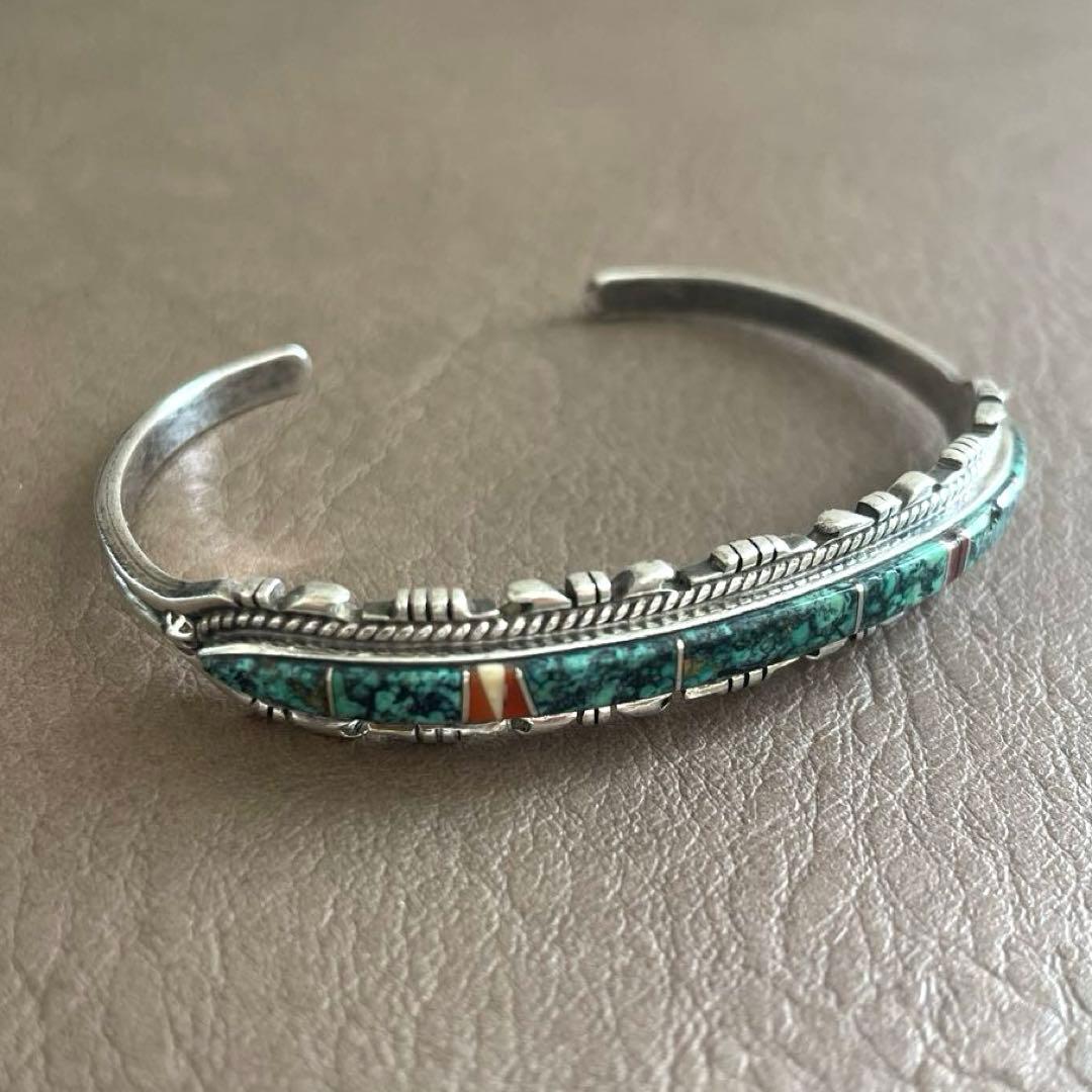 FRANCISCO A インディアンジュエリー ターコイズバングル