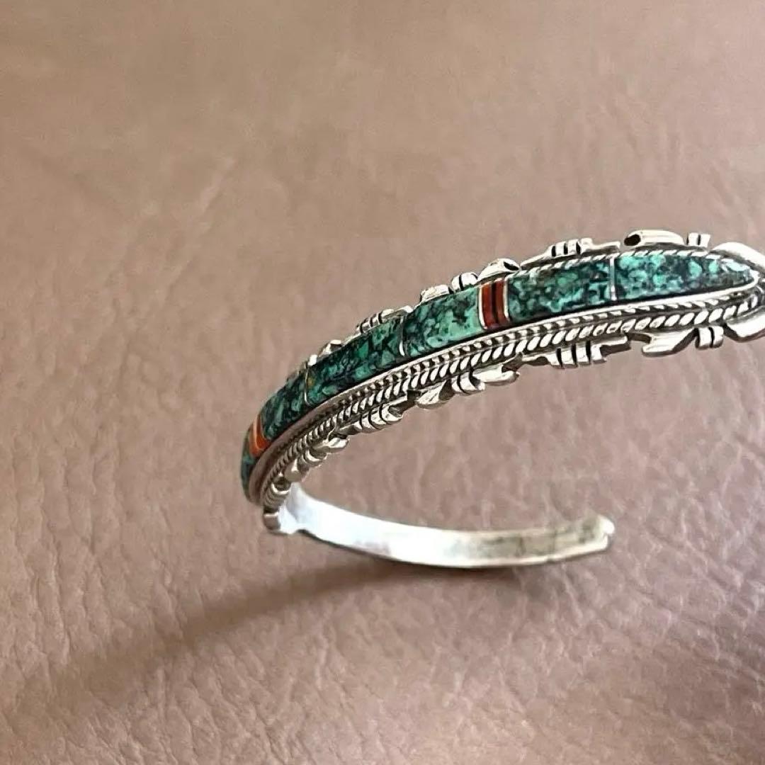 FRANCISCO A インディアンジュエリー ターコイズバングル