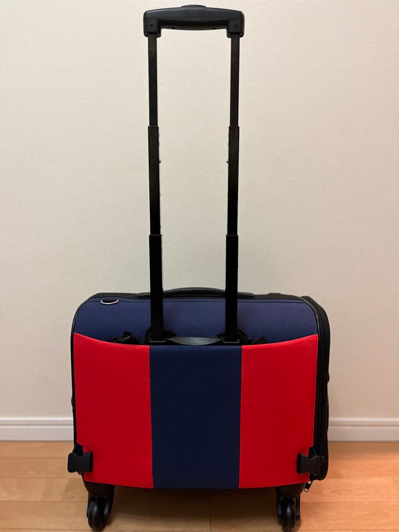 DOG DEPT キャリーバッグ ネイビー/レッド