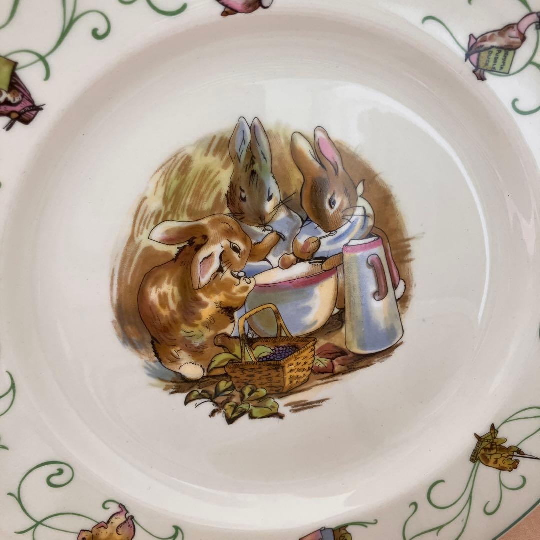 ウエッジウッド ピーターラビット　グリーンライン　マグカップ　プレート