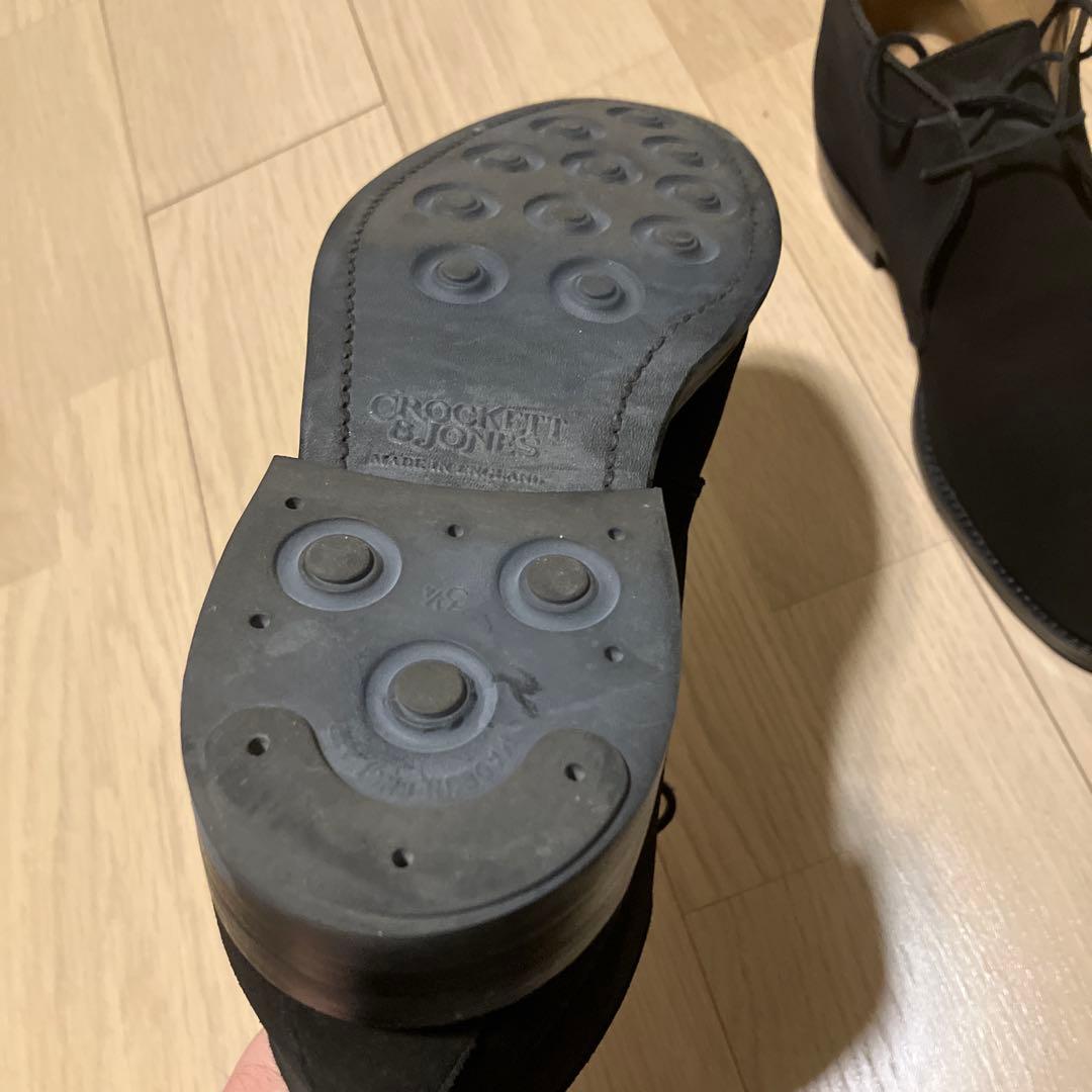 クロケット&ジョーンズ CHERTSEY ブラックスエード 7ハーフ