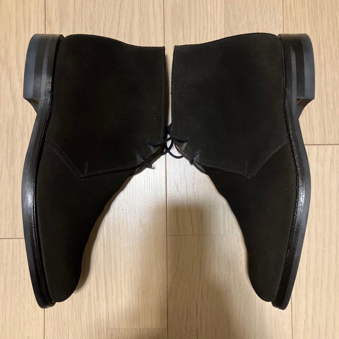 クロケット&ジョーンズ CHERTSEY ブラックスエード 7ハーフ