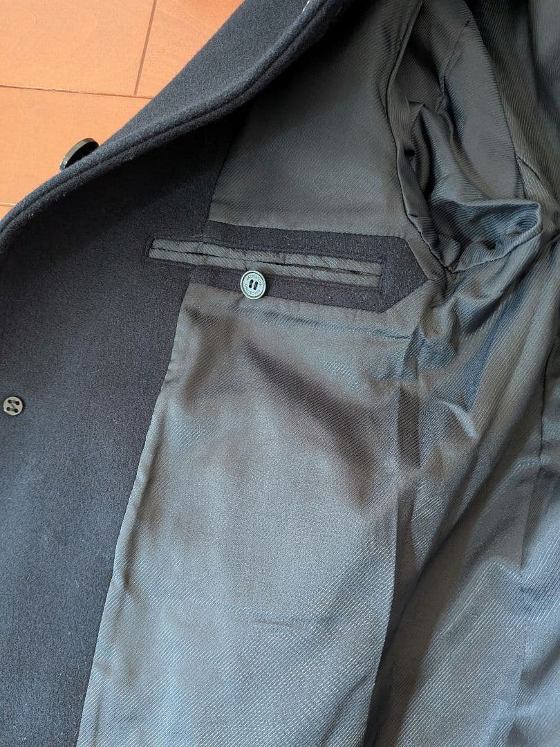 値下げ美品★マッキントッシュフィロソフィー ウールコートメンズS(レディースM)