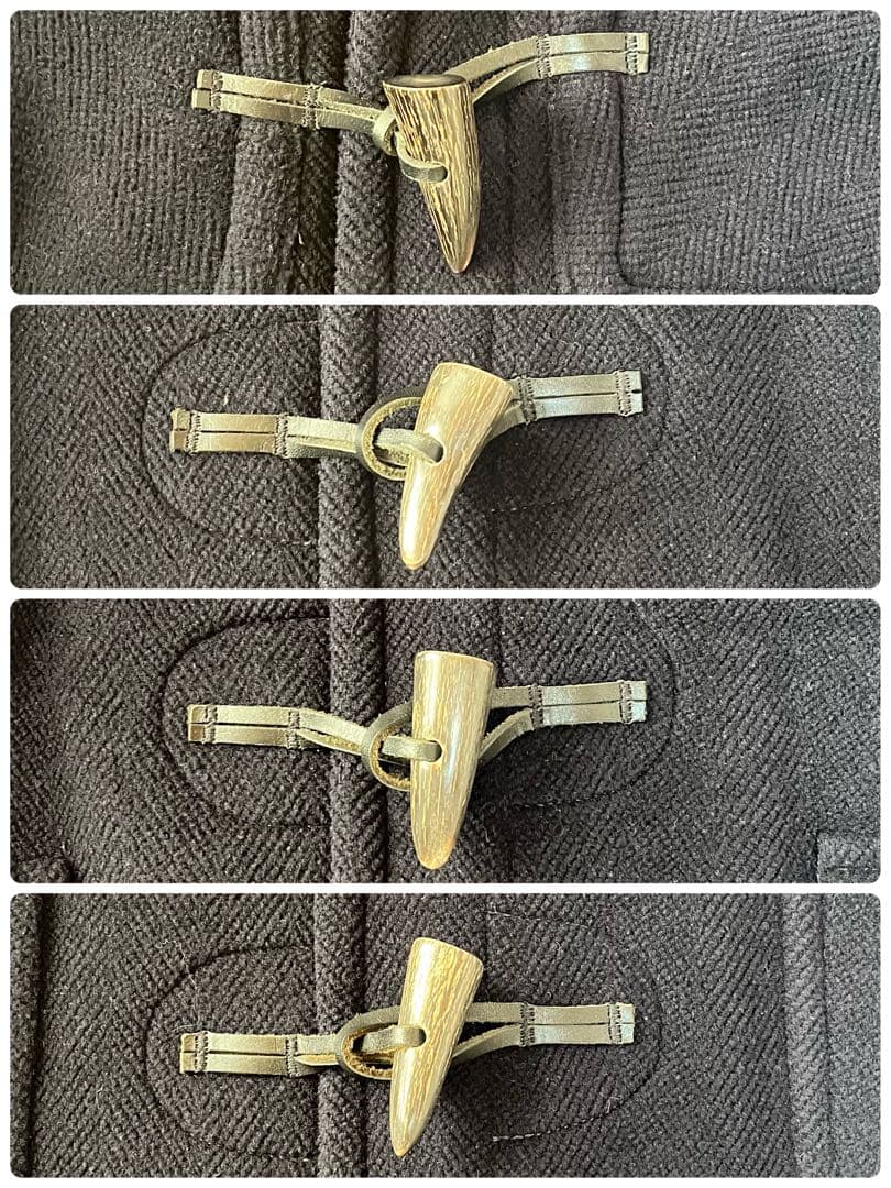 【美品】O.Henry オーヘンリー　ヘリンボーンウール　ロングダッフルコート