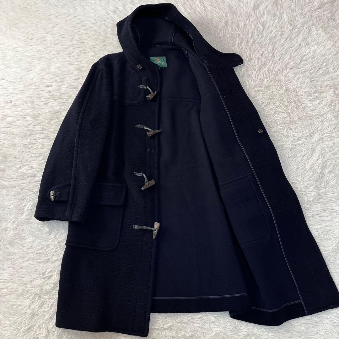 【美品】O.Henry オーヘンリー　ヘリンボーンウール　ロングダッフルコート