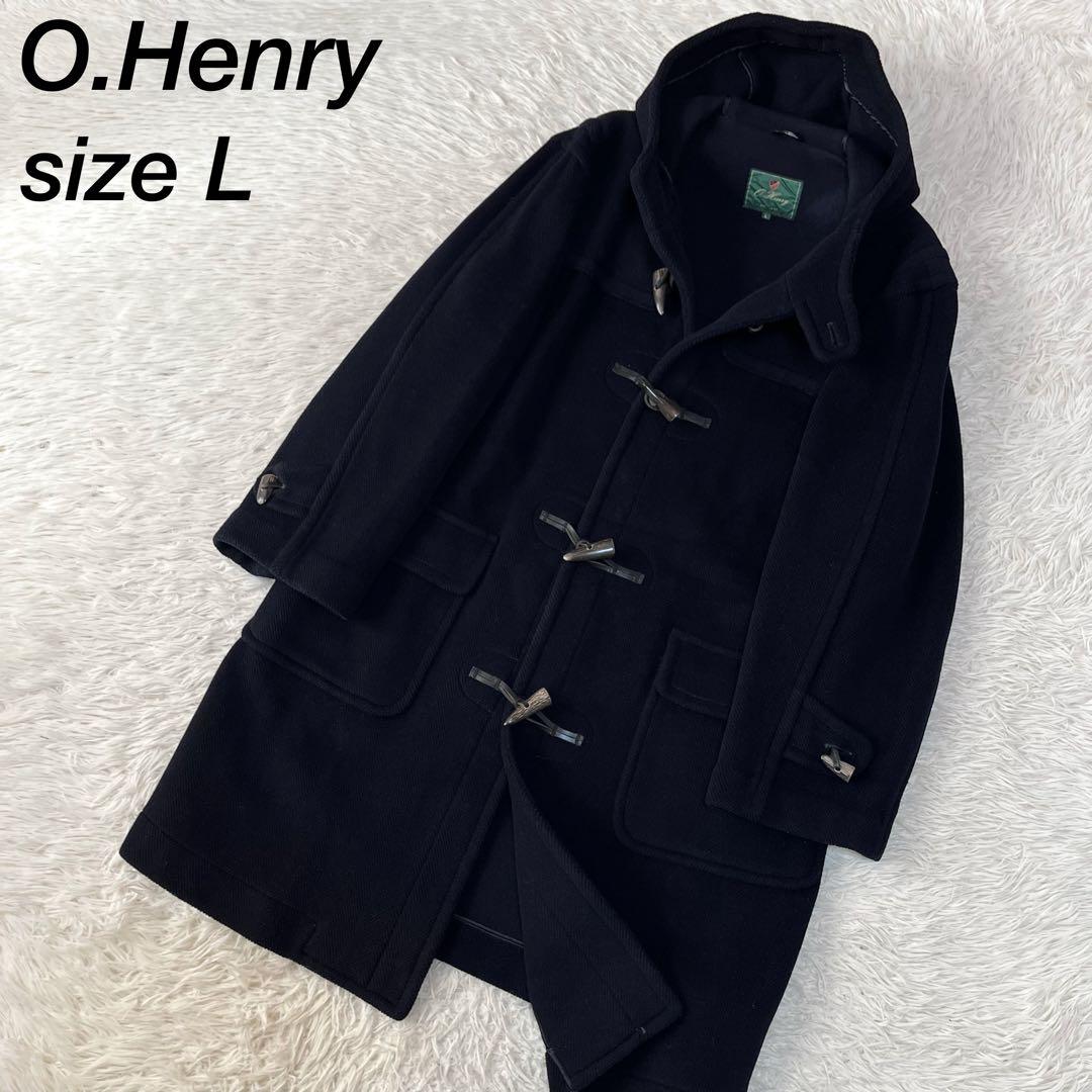 【美品】O.Henry オーヘンリー　ヘリンボーンウール　ロングダッフルコート