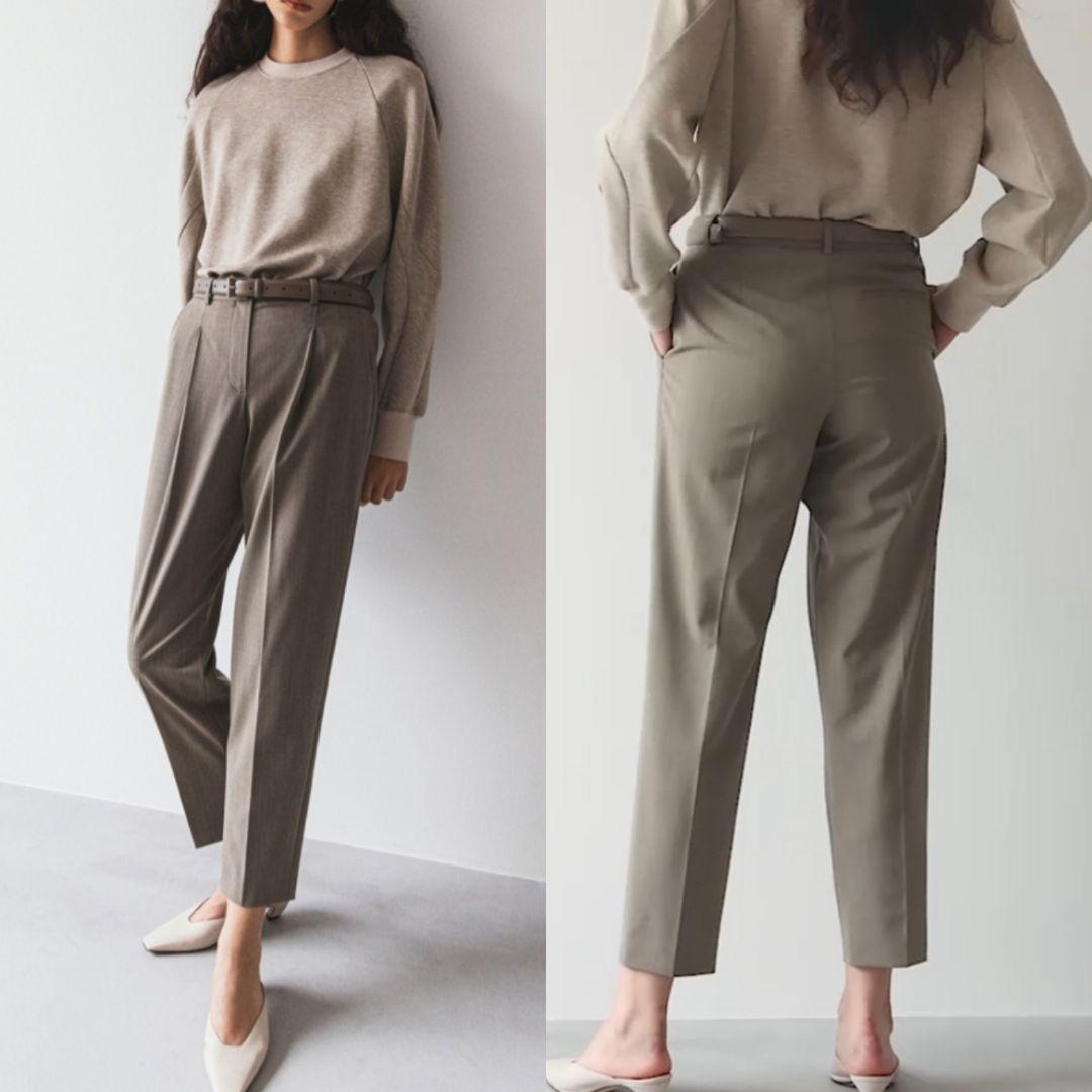 新品タグ付き Theory WOOL テーパードパンツ ストレッチ 2 セオリー