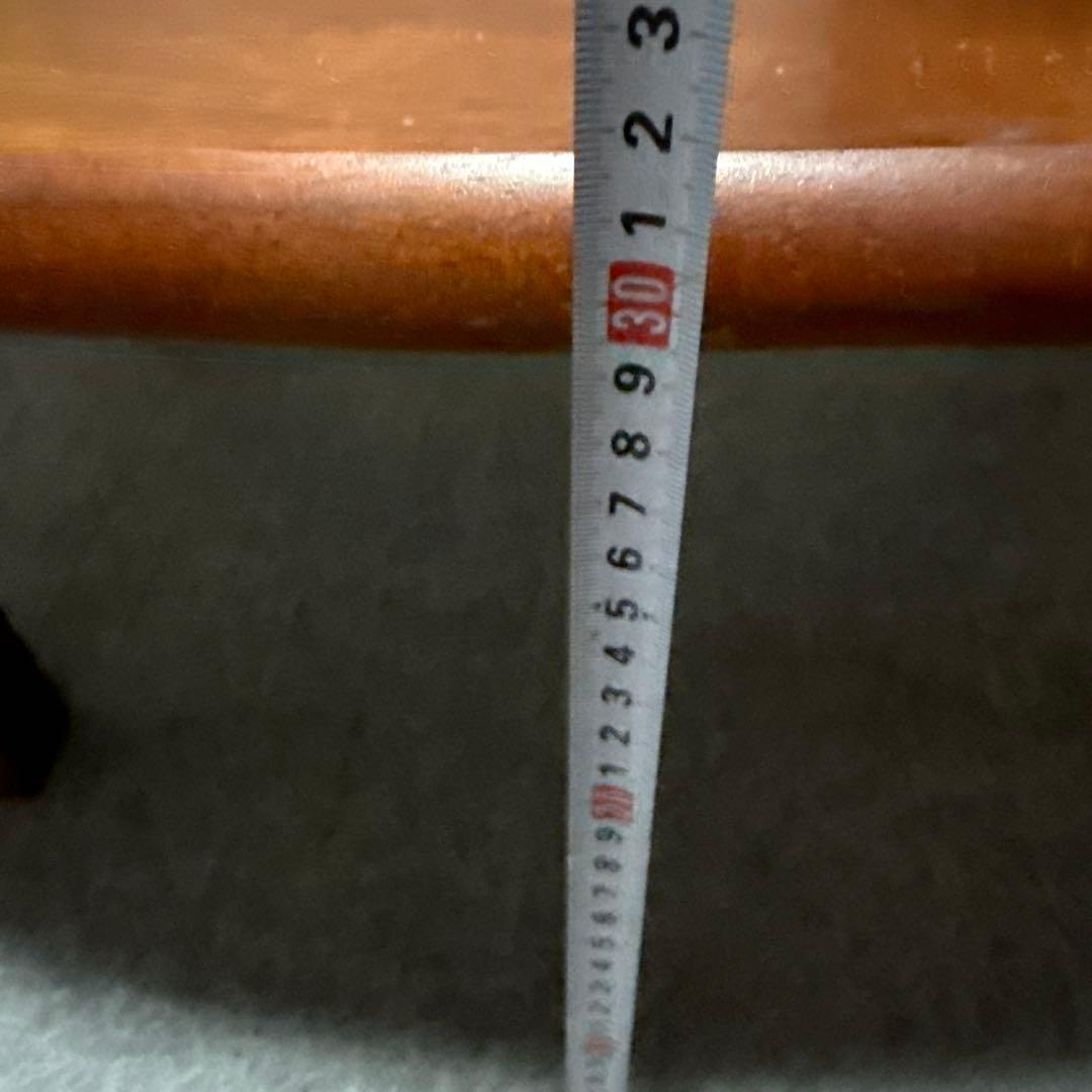 ⭕️即日発送　アンティーク　楕円形木製折りたたみテーブル ダークブラウン