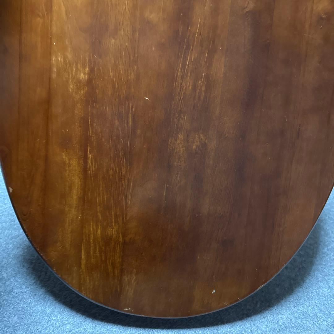 ⭕️即日発送　アンティーク　楕円形木製折りたたみテーブル ダークブラウン