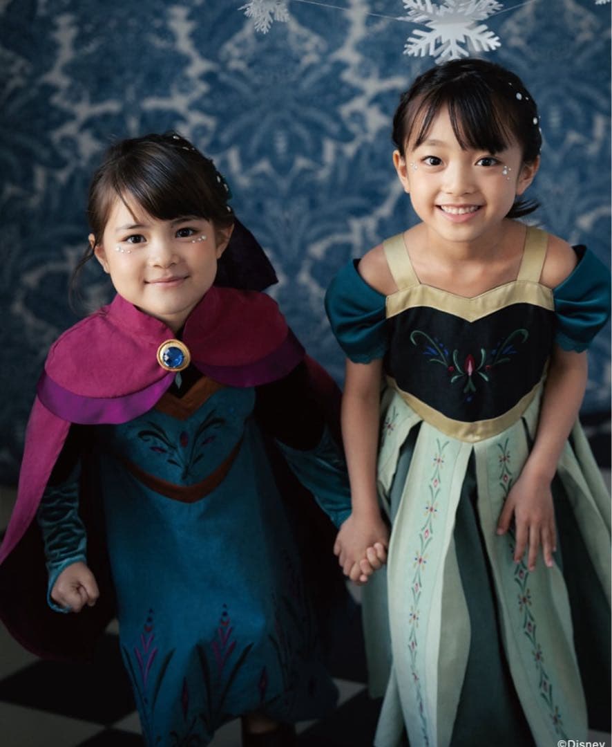 cottoli アナ雪　ワンピース　ディズニー　バースデイ　アナ 110 刺繍