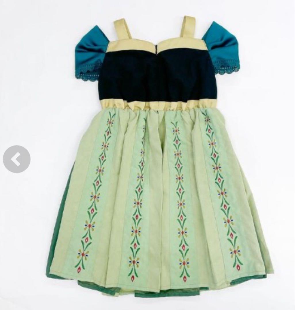 cottoli アナ雪　ワンピース　ディズニー　バースデイ　アナ 110 刺繍