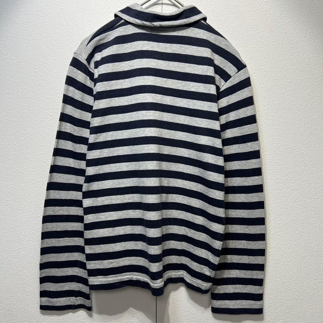 希少 02年製 ローブドシャンブル コムデギャルソン 上質 ボーダー ポロシャツ