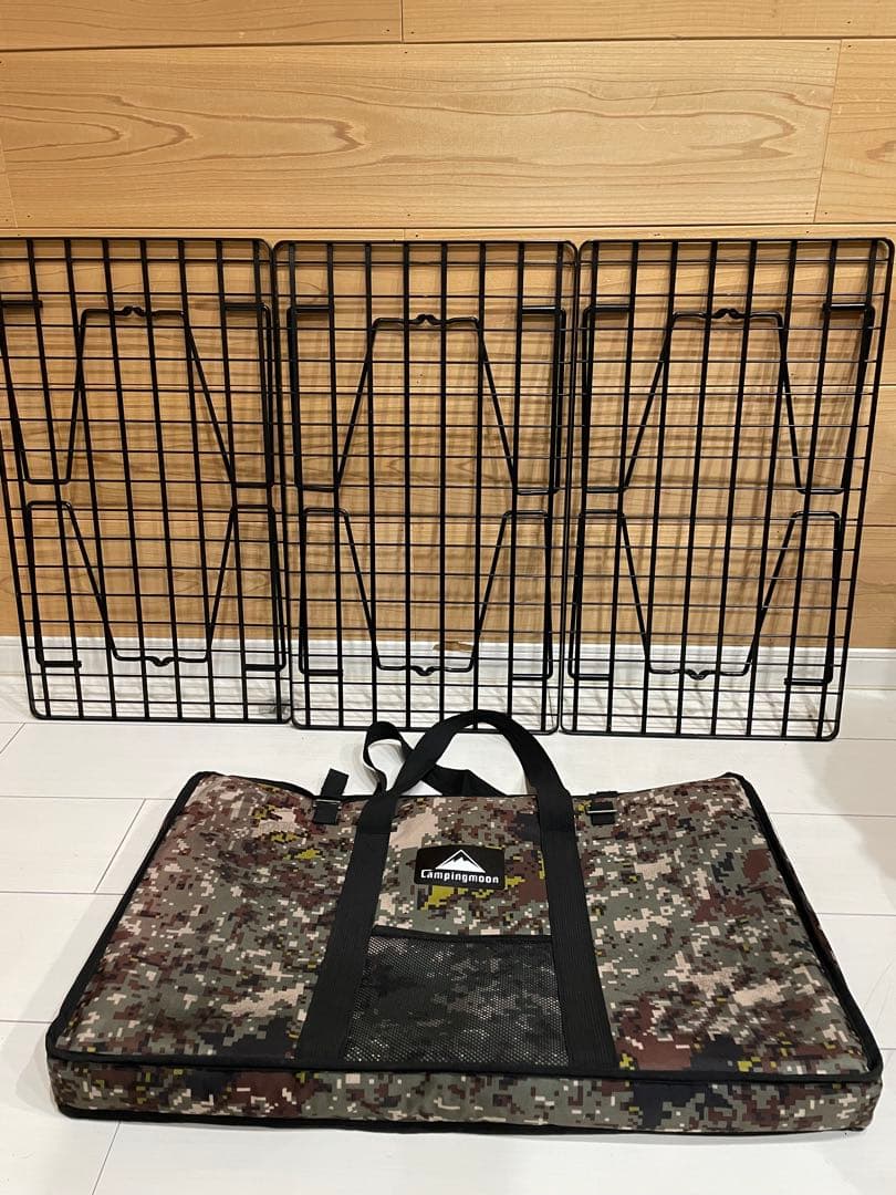 【送料込】ユニフレーム　フィールドラック　3枚　専用ケース付