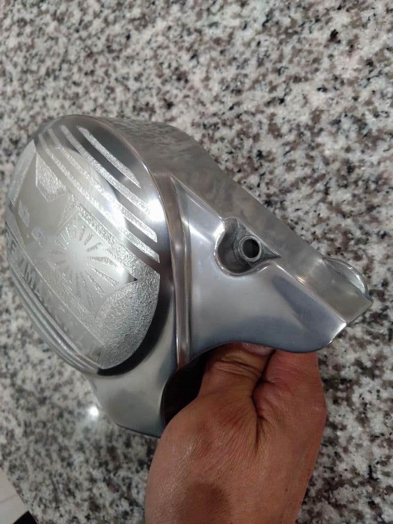 【限定1品】モンキー　シャリー等　太足　ワイド　ジェネレーターカバー　彫り込み