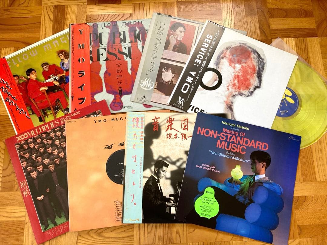 まとめて LP YMO 坂本龍一 細野晴臣 / ソリッド〜 サーヴィス　音楽図鑑