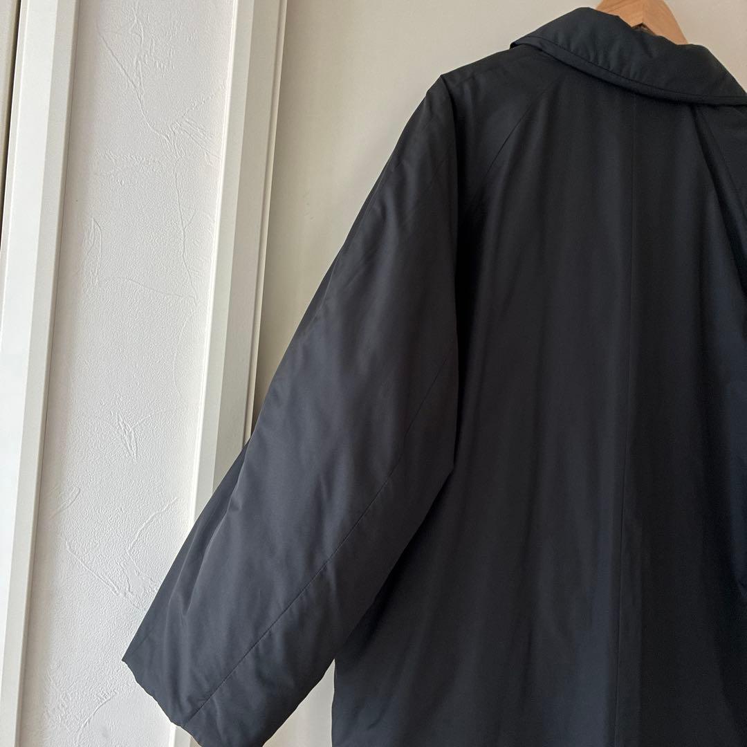 【美品】STATE OF MINDダブルブレスト ロング中綿コート ブラック　軽