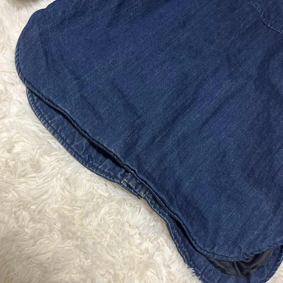 【極美品】GALERIE VIE セルヴィッチデニム キルトノーカラー ブルゾン