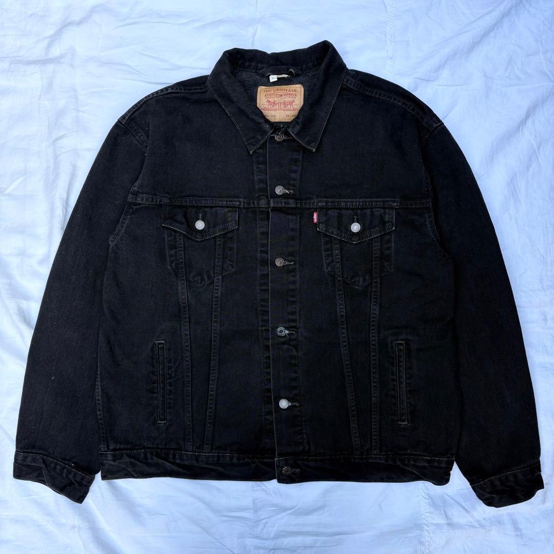 Levi's ブラックデニムジャケット XX-Large
