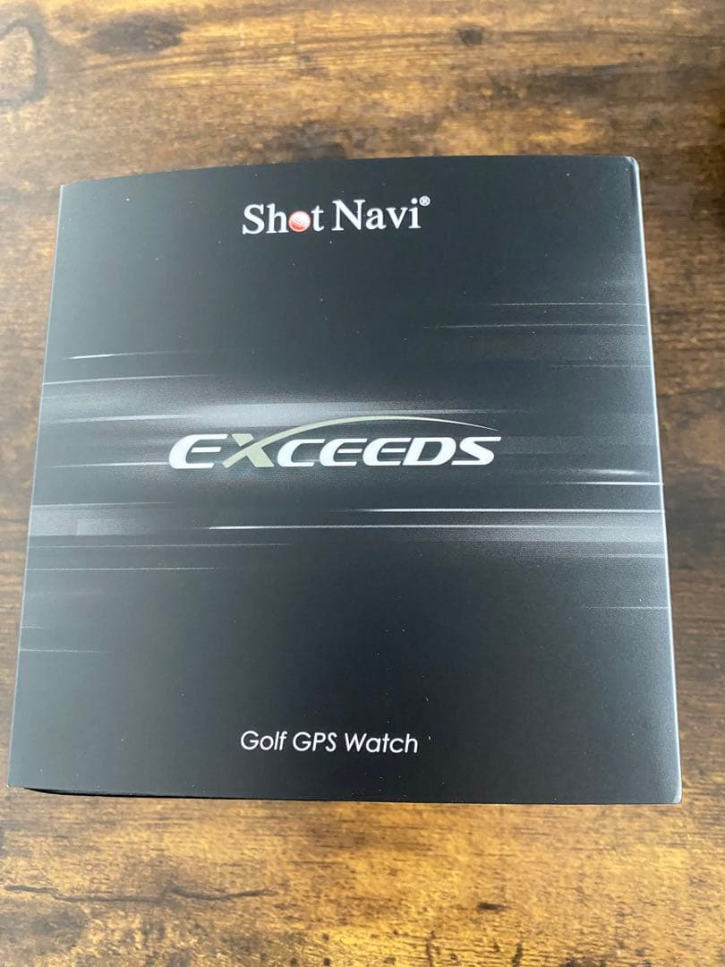 ショットナビ　エクシード 腕時計型 GPSゴルフナビ 距離計測器　ブラック