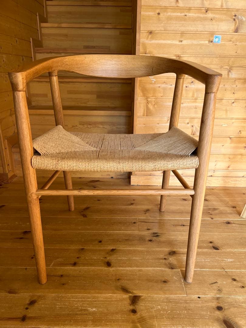 ★math　無印良品　オーク材ペーパーコードチェア　Ａ