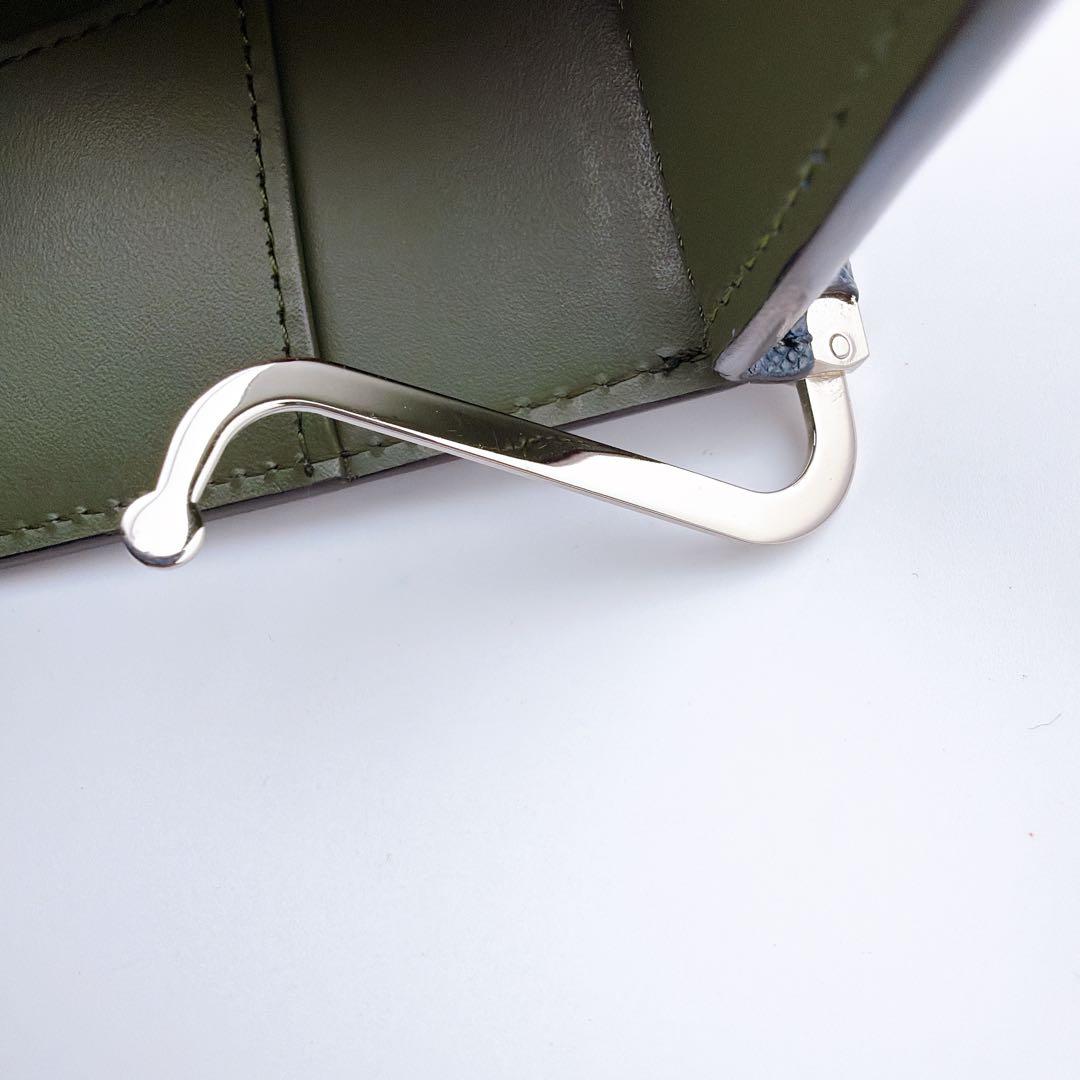 【Paul Smith（ポールスミス） マネークリップ ネイビー×カーキ】