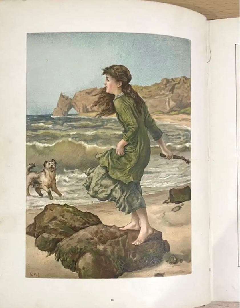 No.166希少 古書 洋書 絵本 アンティーク ビクトリアン 詩集 児童書