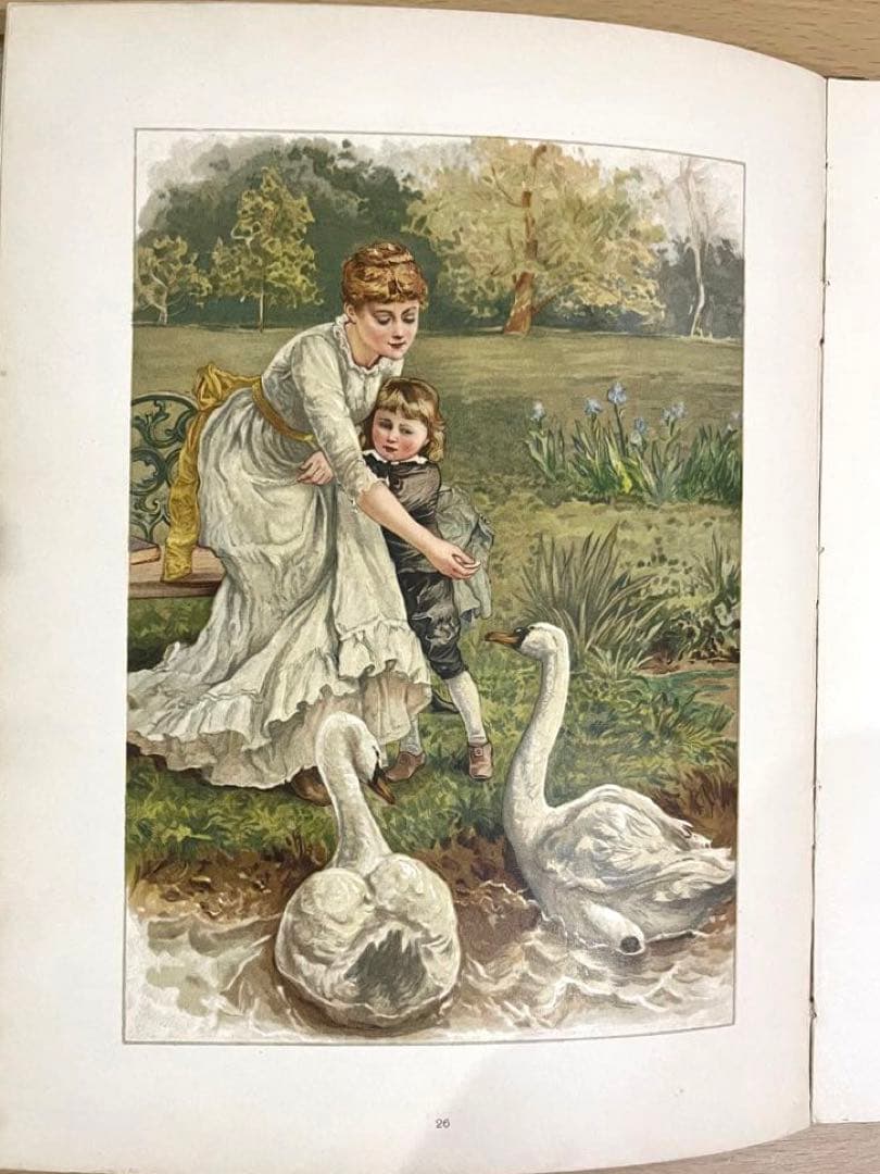 No.166希少 古書 洋書 絵本 アンティーク ビクトリアン 詩集 児童書