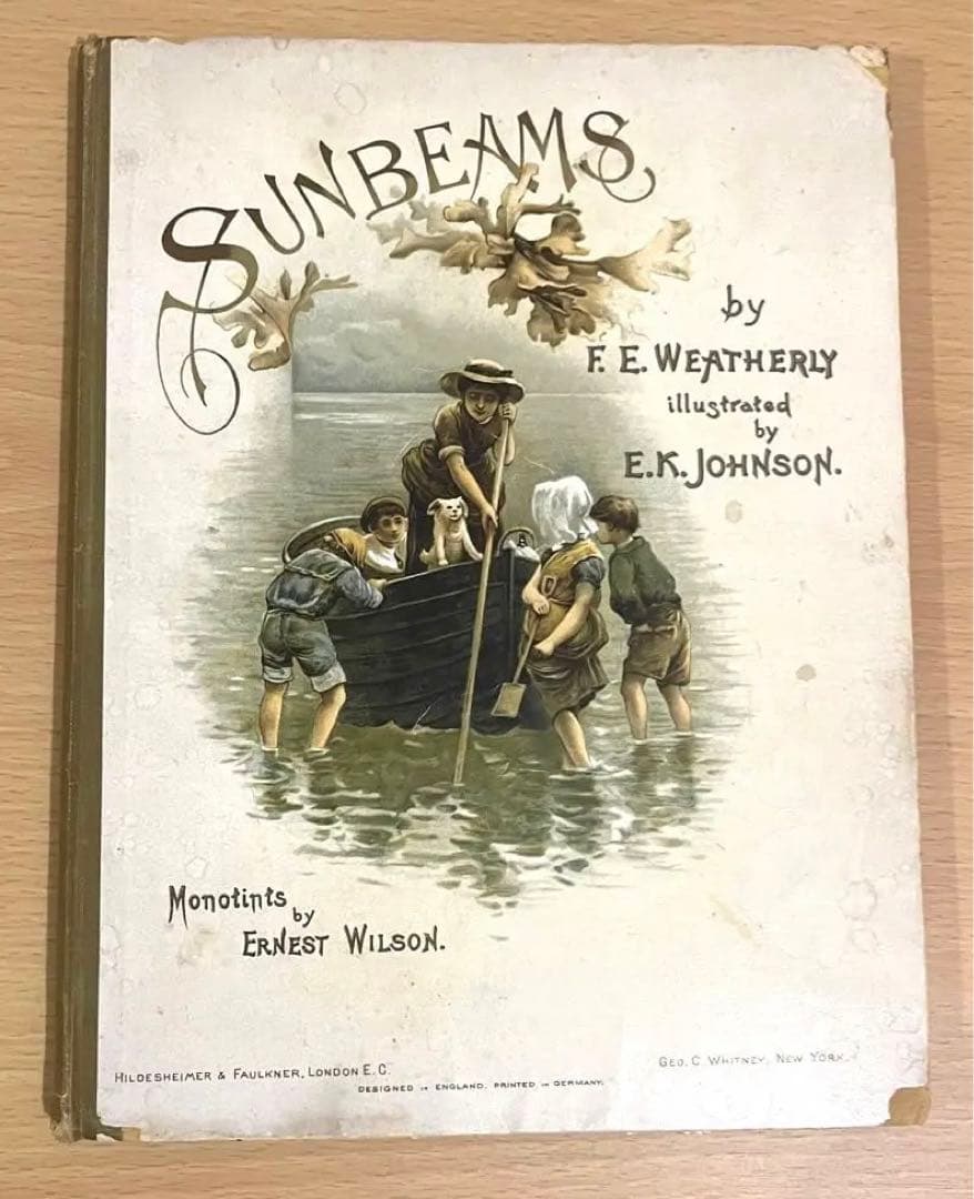 No.166希少 古書 洋書 絵本 アンティーク ビクトリアン 詩集 児童書