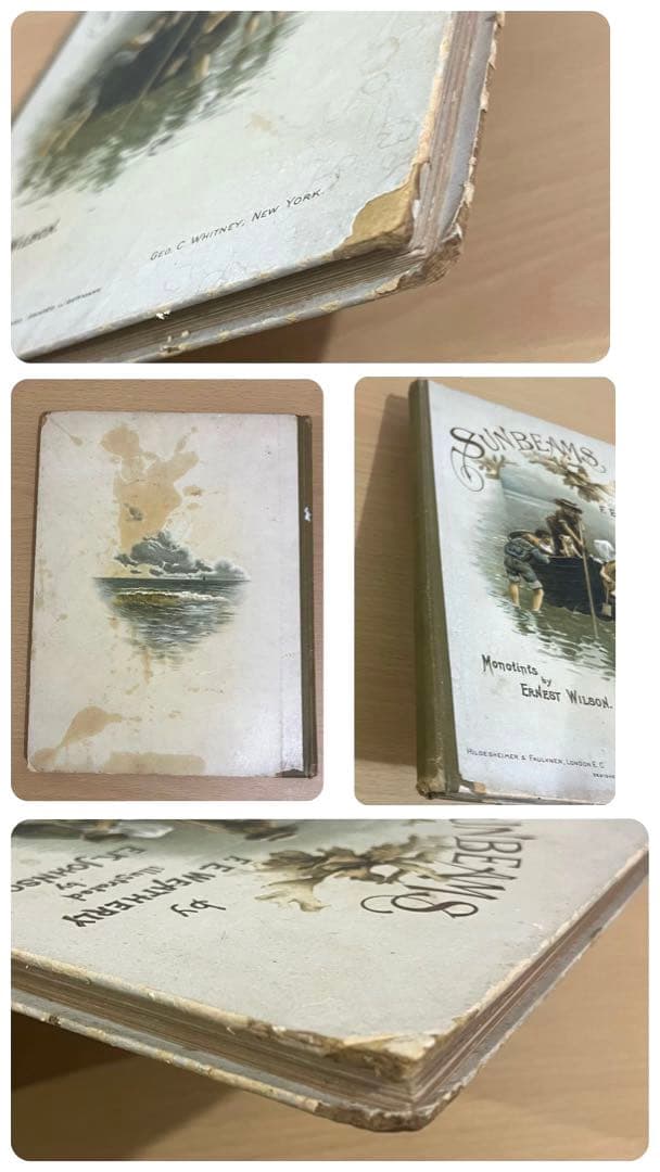 No.166希少 古書 洋書 絵本 アンティーク ビクトリアン 詩集 児童書