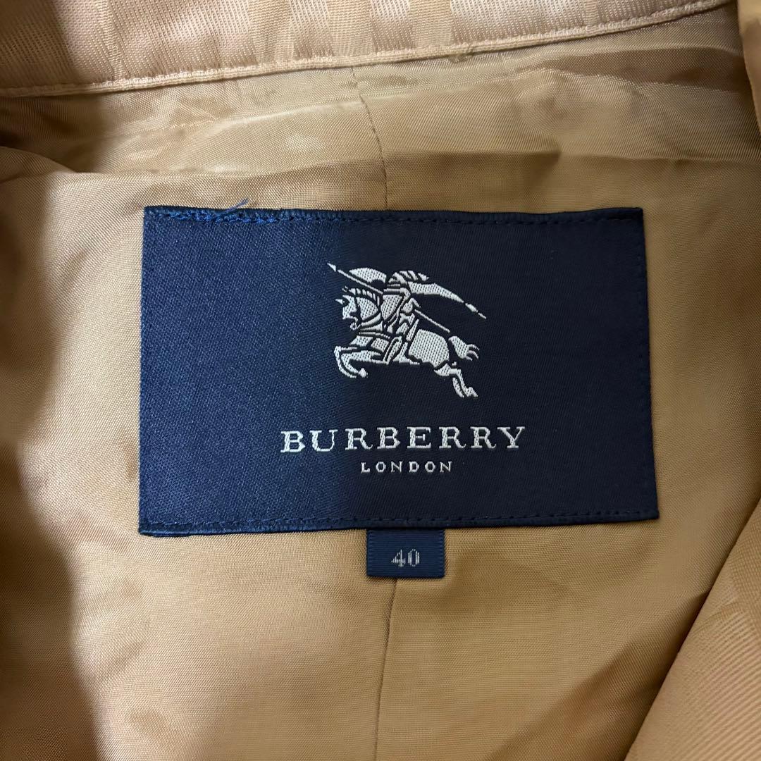バーバリーロンドン　ノバチェック　トレンチコート　４０　L