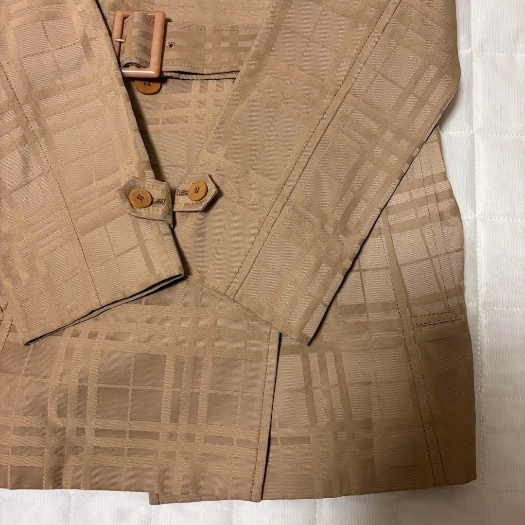 バーバリーロンドン　ノバチェック　トレンチコート　４０　L