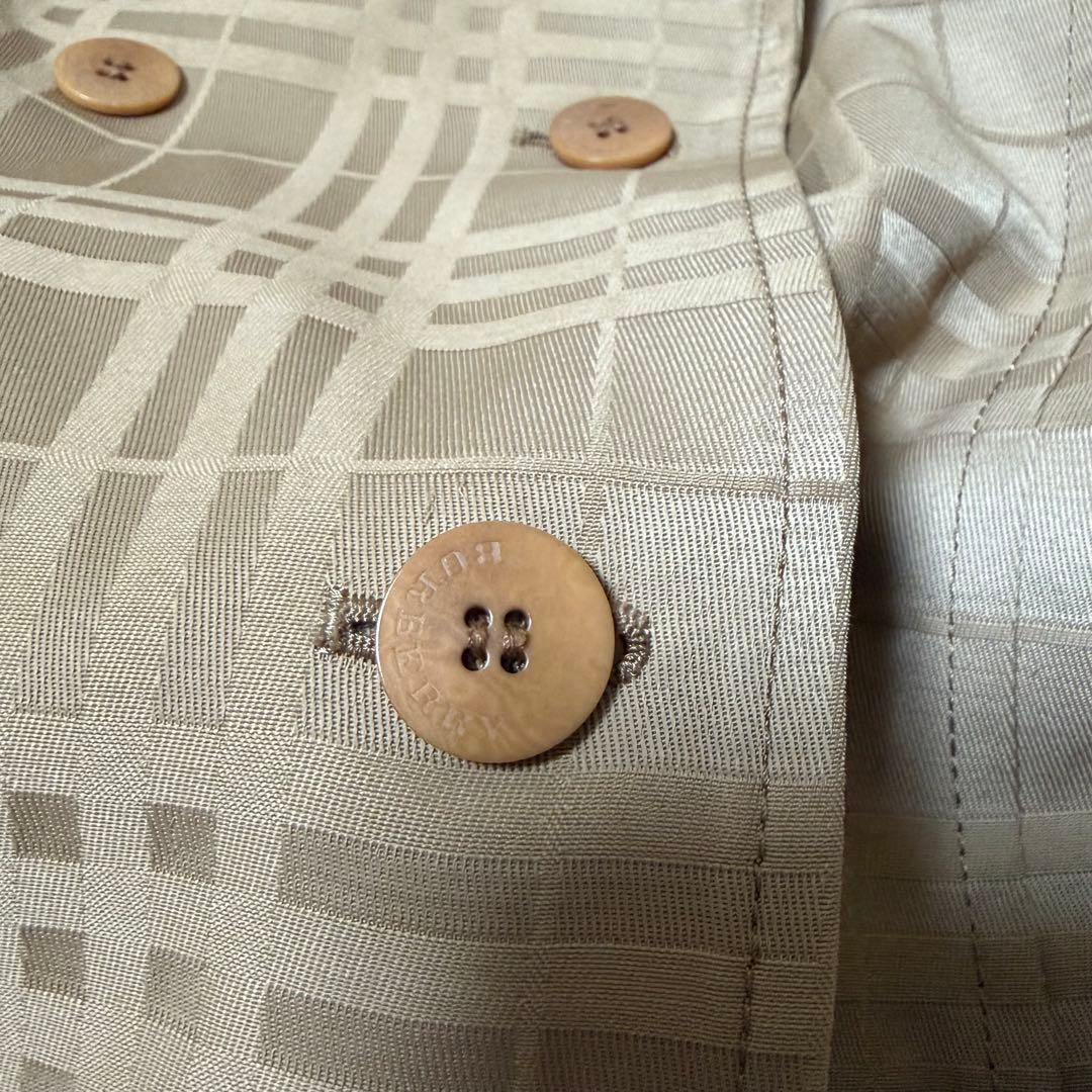 バーバリーロンドン　ノバチェック　トレンチコート　４０　L