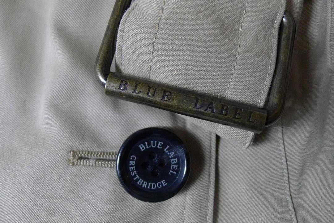 ブルーレーベルクレストブリッジ トレンチコート チェック ライナー付き 38