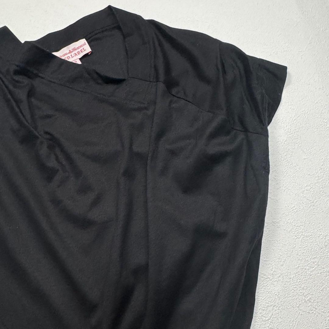 ヴィヴィアン ウエストウッド レッドレーベル 変形 ワンピース オーブ刺繍 黒