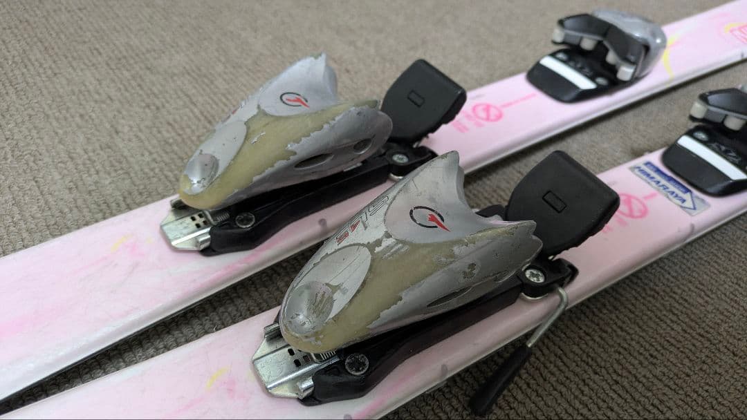 子供用スキー板110cm、ビンディング、ブーツ20cm ストック セット