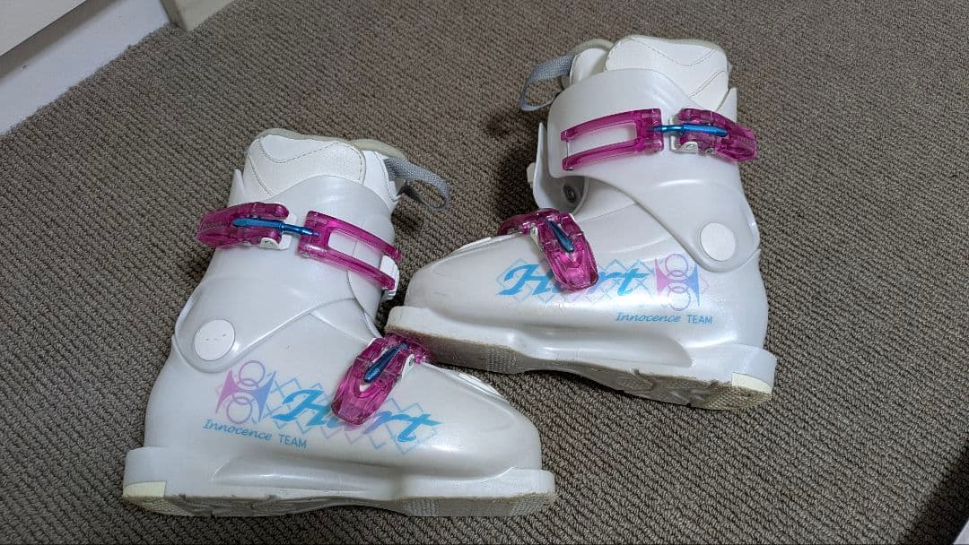 子供用スキー板110cm、ビンディング、ブーツ20cm ストック セット