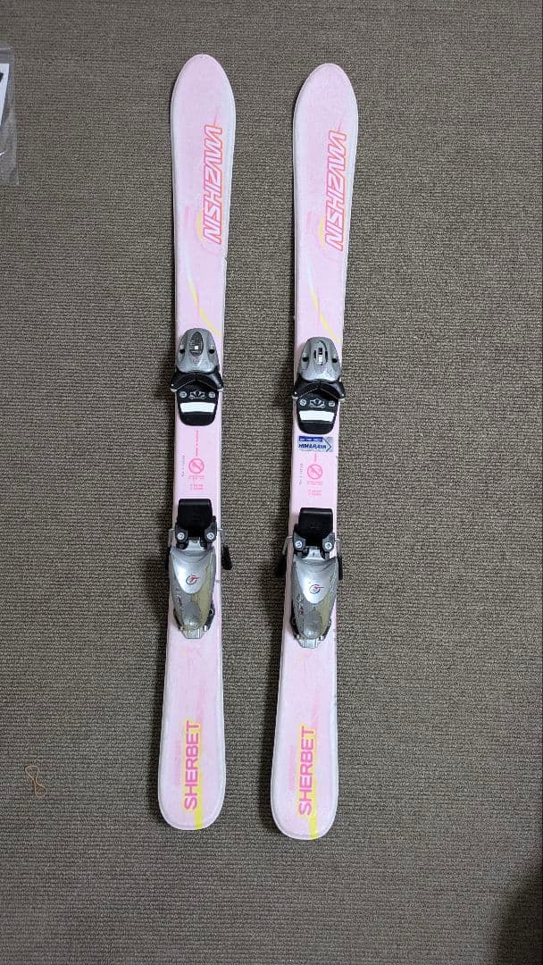 子供用スキー板110cm、ビンディング、ブーツ20cm ストック セット