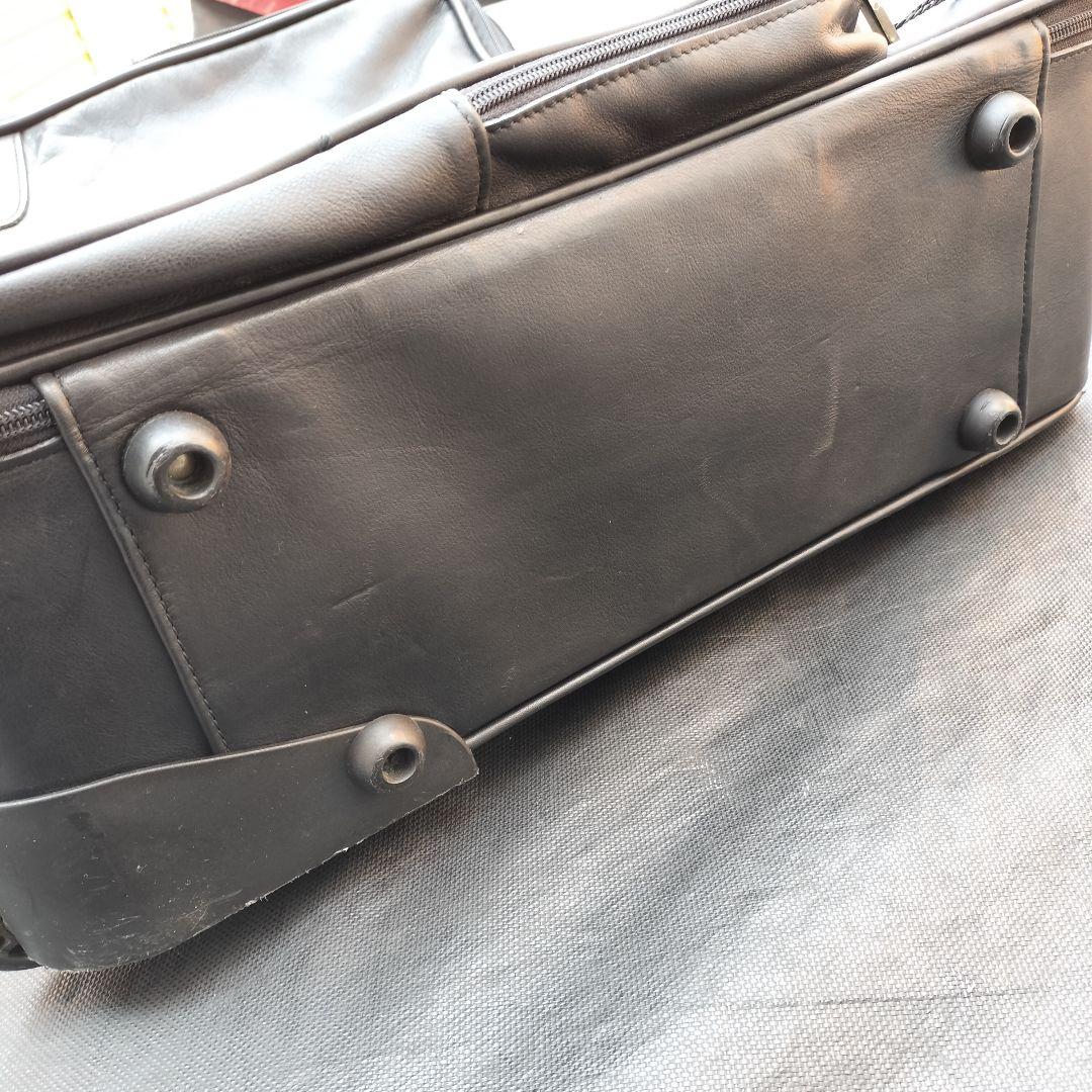 希少 LOEWE ロエベ アナグラム キャリーケース オールレザー ブラック