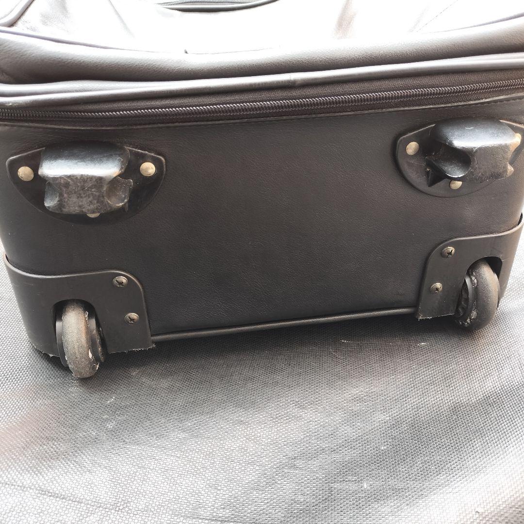 希少 LOEWE ロエベ アナグラム キャリーケース オールレザー ブラック