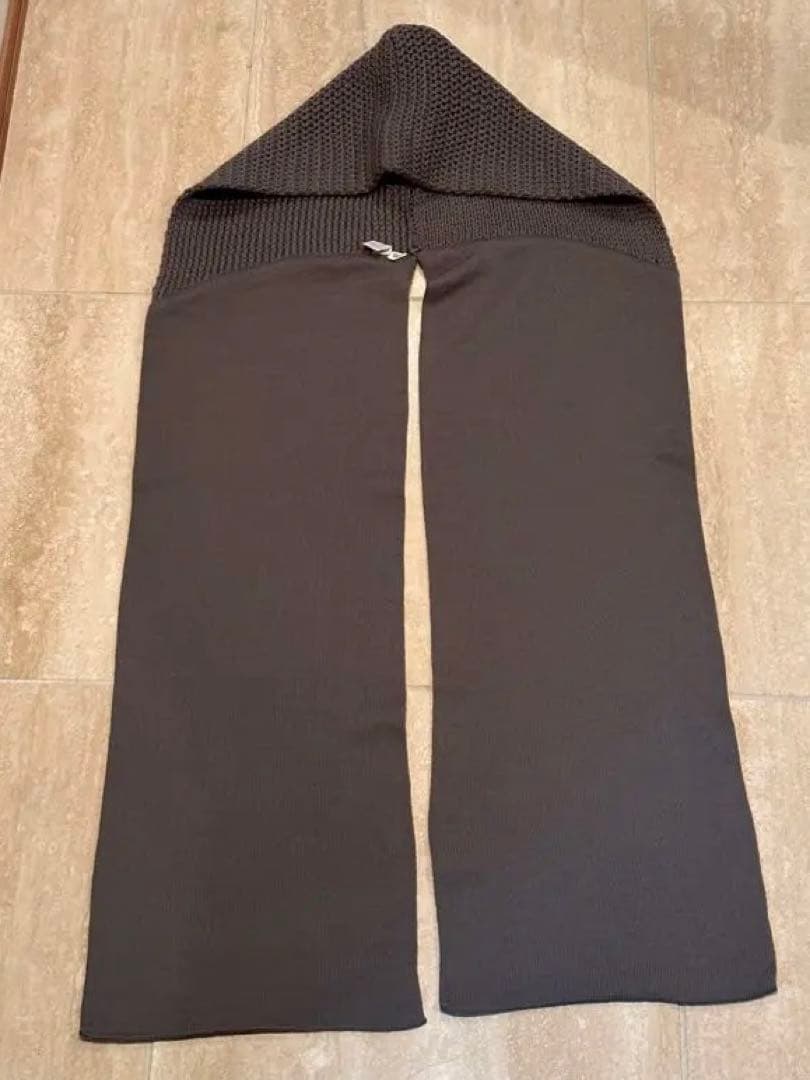 未使用　ヴィンテージ　Diorフードマフラー　gray