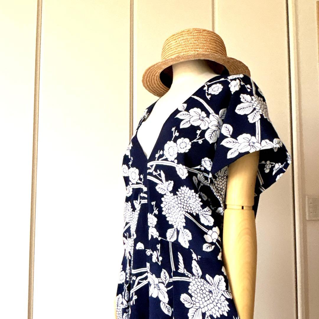 浴衣リメイク☆古典柄 浴衣の オールインワン☆浴衣リメイクワンピース