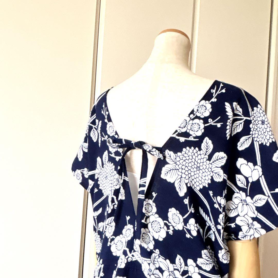 浴衣リメイク☆古典柄 浴衣の オールインワン☆浴衣リメイクワンピース